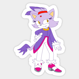 Blaze the Cat Sticker Sticker